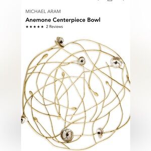 Michael Aram Gold Anemone Decorative Bowl